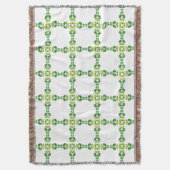 Bladpatroon, patroon van bladeren, groene bladeren deken (Voorkant Verticaal)