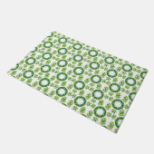 Bladpatroon, patroon van bladeren, groene bladeren deurmat (Schuin)