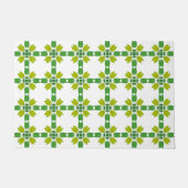 Bladpatroon, patroon van bladeren, groene bladeren deurmat (Voorkant)