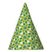 Bladpatroon, patroon van bladeren, groene bladeren feesthoedjes (Rechts)