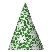 Bladpatroon, patroon van bladeren, groene bladeren feesthoedjes (Rechts)