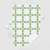 Bladpatroon, Patroon Van Bladeren, Groene Bladeren Golfhanddoek (Insitu)
