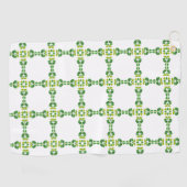 Bladpatroon, Patroon Van Bladeren, Groene Bladeren Golfhanddoek (Horizontaal)