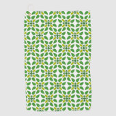Bladpatroon, patroon van bladeren, groene bladeren golfhanddoek (Voorkant)