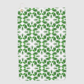 Bladpatroon, patroon van bladeren, groene bladeren golfhanddoek (Voorkant)