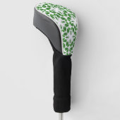 Bladpatroon, patroon van bladeren, groene bladeren golfheadcover (Schuin)