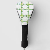 Bladpatroon, patroon van bladeren, groene bladeren golfheadcover (Voorkant)