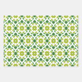 Bladpatroon, patroon van bladeren, groene bladeren inpakpapier vel (Voorkant 3)