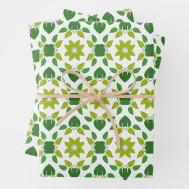 Bladpatroon, patroon van bladeren, groene bladeren inpakpapier vel
