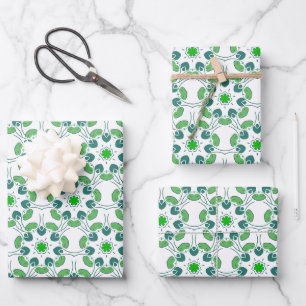 Bladpatroon, Patroon Van Bladeren, Groene Bladeren Inpakpapier Vel