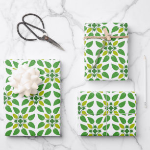 Bladpatroon, Patroon Van Bladeren, Groene Bladeren Inpakpapier Vel