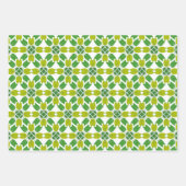 Bladpatroon, patroon van bladeren, groene bladeren inpakpapier vel (Voorkant 2)