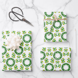 Bladpatroon, Patroon Van Bladeren, Groene Bladeren Inpakpapier Vel