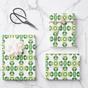 Bladpatroon, Patroon Van Bladeren, Groene Bladeren Inpakpapier Vel