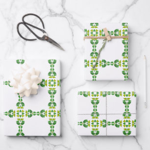 Bladpatroon, Patroon Van Bladeren, Groene Bladeren Inpakpapier Vel