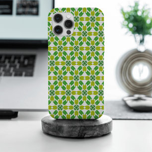 Bladpatroon, patroon van bladeren, groene bladeren iPhone 15 pro max case