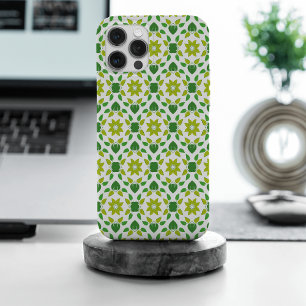 Bladpatroon, patroon van bladeren, groene bladeren iPhone 15 pro max case