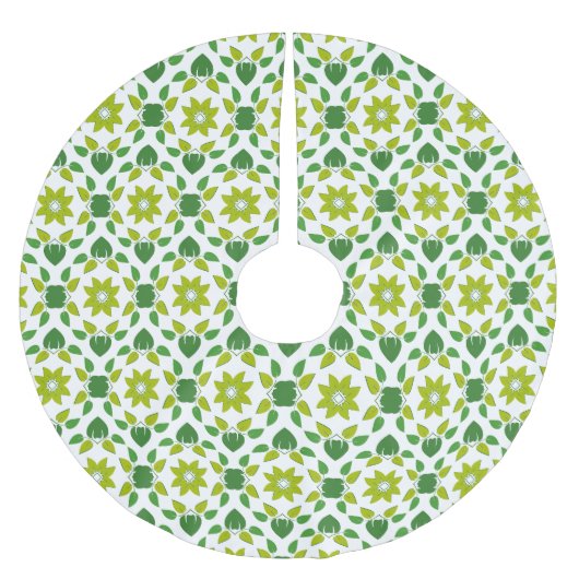 Bladpatroon, patroon van bladeren, groene bladeren kerstboom rok (Voorkant)