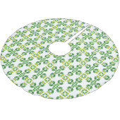 Bladpatroon, patroon van bladeren, groene bladeren kerstboom rok (Gekanteld)