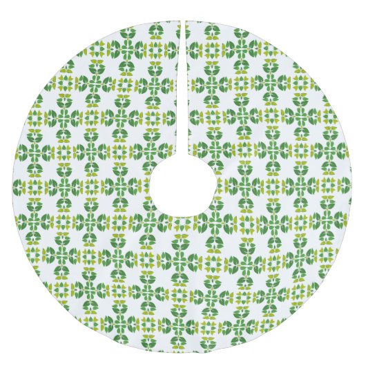 Bladpatroon, patroon van bladeren, groene bladeren kerstboom rok (Voorkant)