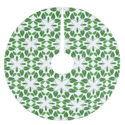 Bladpatroon, patroon van bladeren, groene bladeren kerstboom rok (Voorkant)