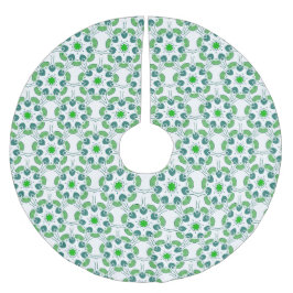 Bladpatroon, patroon van bladeren, groene bladeren kerstboom rok