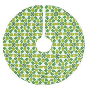 Bladpatroon, patroon van bladeren, groene bladeren kerstboom rok