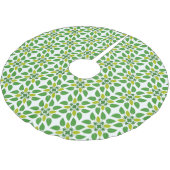 Bladpatroon, patroon van bladeren, groene bladeren kerstboom rok (Gekanteld)