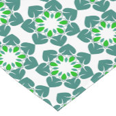 Bladpatroon, patroon van bladeren, groene bladeren korte tafelloper (Hoek)