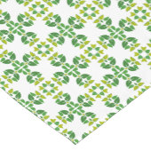 Bladpatroon, patroon van bladeren, groene bladeren korte tafelloper (Hoek)