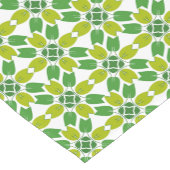 Bladpatroon, patroon van bladeren, groene bladeren korte tafelloper (Hoek)