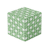 Bladpatroon, patroon van bladeren, groene bladeren kubus (Achter hoekig)