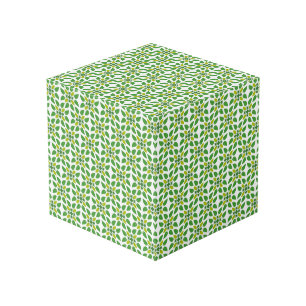 Bladpatroon, patroon van bladeren, groene bladeren kubus