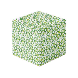 Bladpatroon, Patroon Van Bladeren, Groene Bladeren Kubus