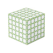 Bladpatroon, patroon van bladeren, groene bladeren kubus (Achter hoekig)