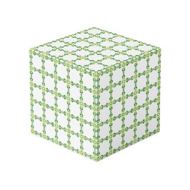 Bladpatroon, patroon van bladeren, groene bladeren kubus