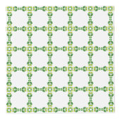 Bladpatroon, patroon van bladeren, groene bladeren kubus (Voorkant)