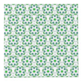 Bladpatroon, patroon van bladeren, groene bladeren kubus (Rechts)