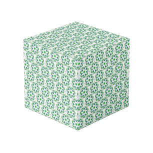 Bladpatroon, patroon van bladeren, groene bladeren kubus