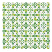 Bladpatroon, patroon van bladeren, groene bladeren kubus (Rechts)