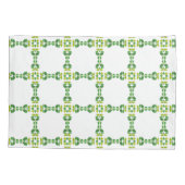 Bladpatroon, patroon van bladeren, groene bladeren kussensloop (Achterkant)