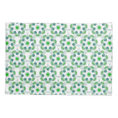 Bladpatroon, patroon van bladeren, groene bladeren kussensloop (Achterkant)