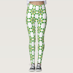 Bladpatroon, Patroon Van Bladeren, Groene Bladeren Leggings