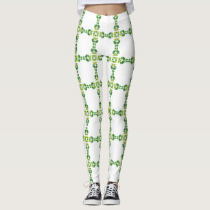 Bladpatroon, Patroon Van Bladeren, Groene Bladeren Leggings