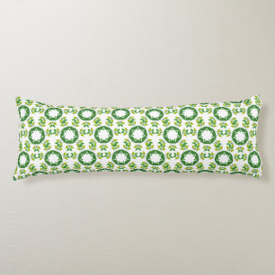 Bladpatroon, patroon van bladeren, groene bladeren lichaamskussen