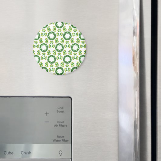 Bladpatroon, patroon van bladeren, groene bladeren magneet (Insitu (Koelkast))