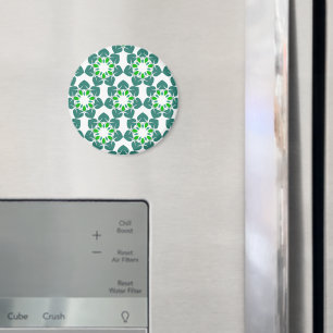 Bladpatroon, patroon van bladeren, groene bladeren magneet