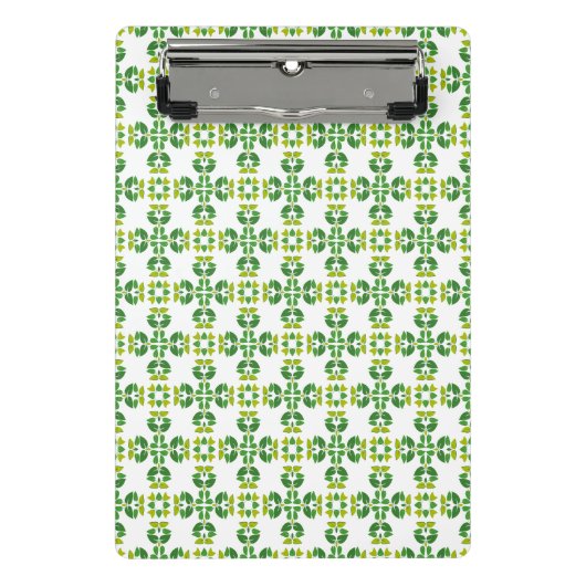 Bladpatroon, patroon van bladeren, groene bladeren mini klembord (Voorkant)