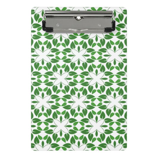 Bladpatroon, patroon van bladeren, groene bladeren mini klembord (Voorkant)