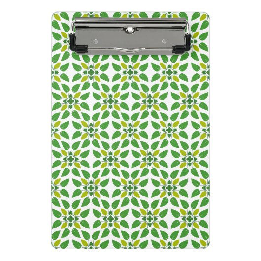 Bladpatroon, patroon van bladeren, groene bladeren mini klembord (Voorkant)